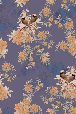 中国风印花华亿平台图片