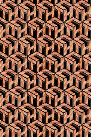 黑底花卉印花华亿平台图片