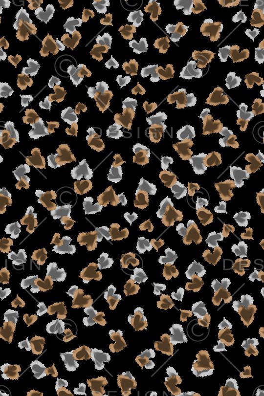 黑底花卉印花华亿平台图片