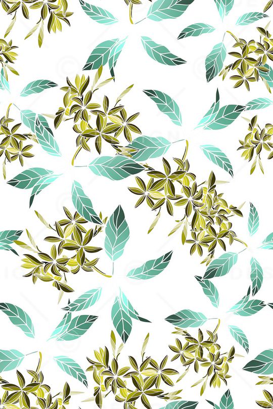 绿植树叶印花华亿平台图片