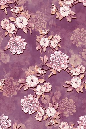 真丝印花华亿平台图片