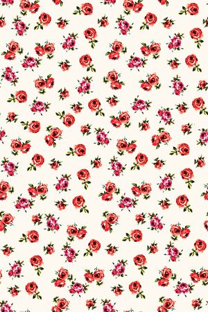 玫瑰花印花华亿平台图片