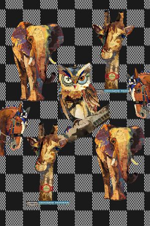 格子印花华亿平台图片