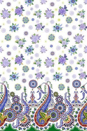 佩斯利印花华亿平台图片