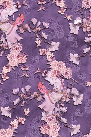 中国风印花华亿平台图片