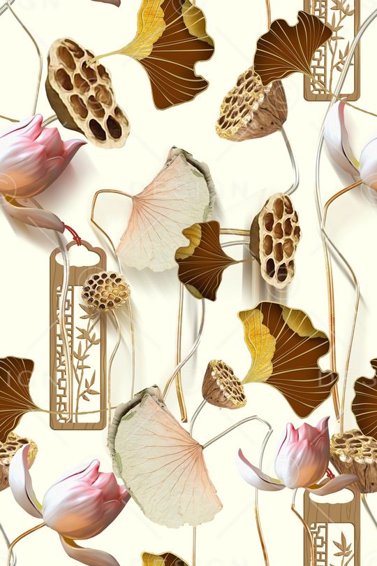 荷花印花华亿平台图片