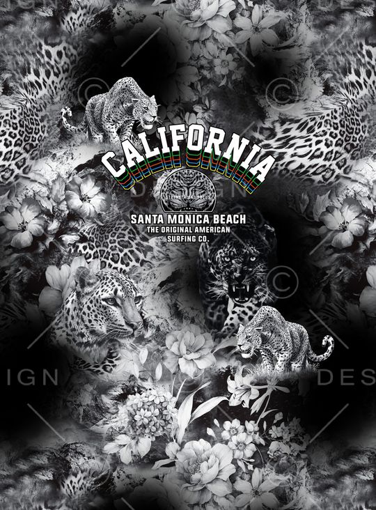 豹纹印花华亿平台图片