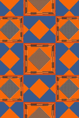 格子印花华亿平台图片