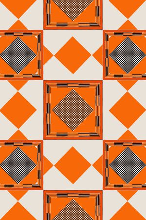 格子印花华亿平台图片