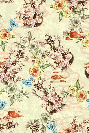 水彩印花华亿平台图片