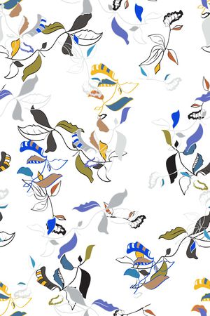 几何花卉印花华亿平台图片