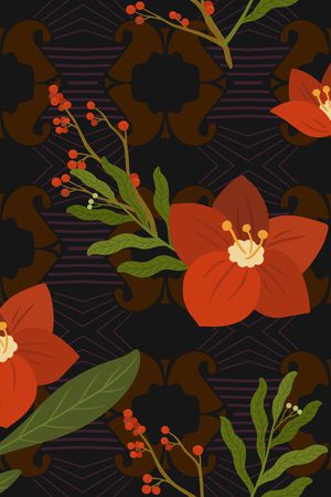 复古印花华亿平台图片