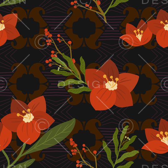 复古印花华亿平台图片