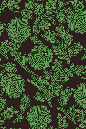 民族花卉印花华亿平台图片