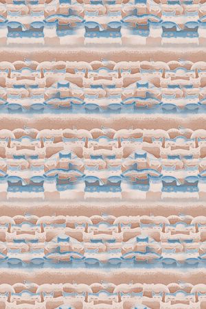 条纹印花华亿平台图片