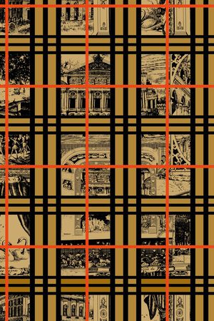 格子印花华亿平台图片