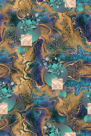 几何印花华亿平台图片