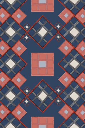 格子印花华亿平台图片