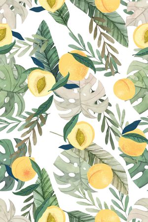 绿植树叶印花华亿平台图片