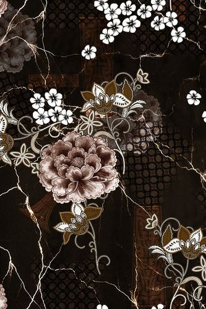 连衣裙印花华亿平台图片