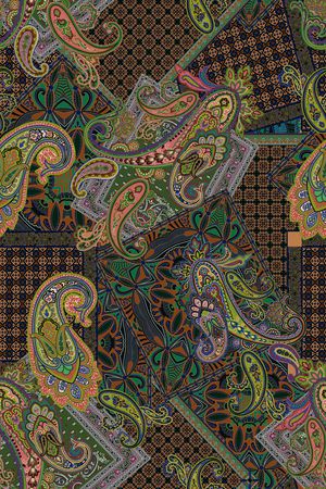 佩斯利印花华亿平台图片