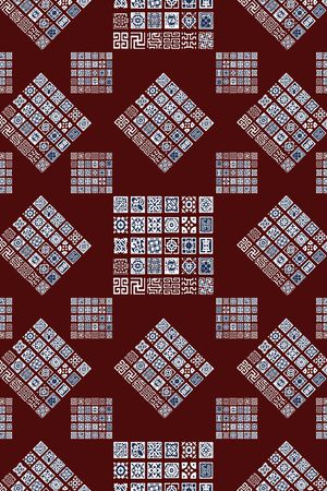 格子印花华亿平台图片