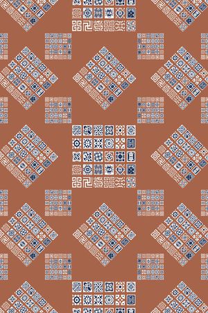 格子印花华亿平台图片