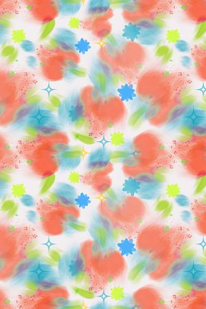 抽象花卉印花华亿平台图片