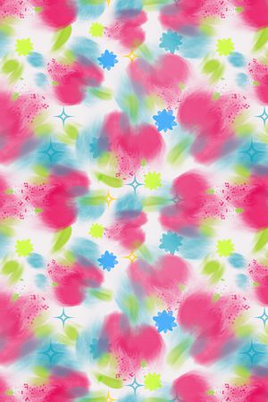 抽象花卉印花华亿平台图片