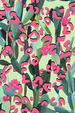 豹纹印花华亿平台图片