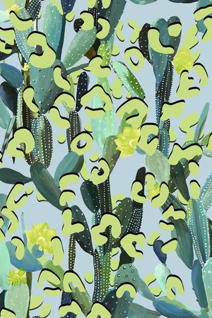 豹纹印花华亿平台图片