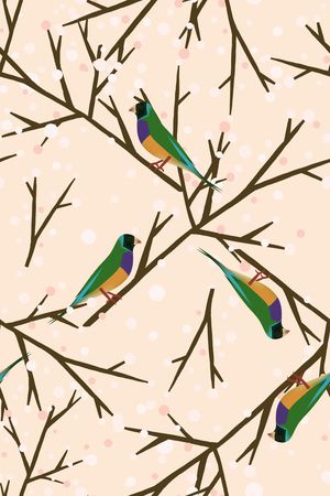 花鸟印花华亿平台图片