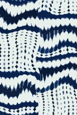 蓝色印花华亿平台图片