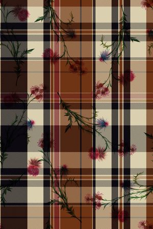 格子印花华亿平台图片