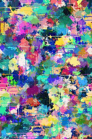 抽象男装印花华亿平台图片