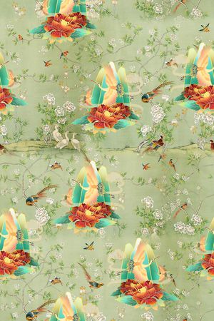 几何印花华亿平台图片