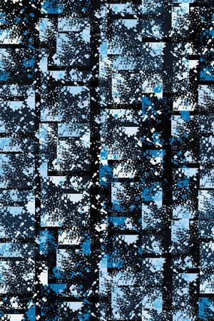 抽象男装印花华亿平台图片