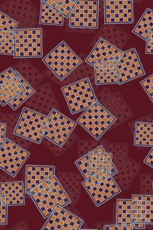 格子印花华亿平台图片