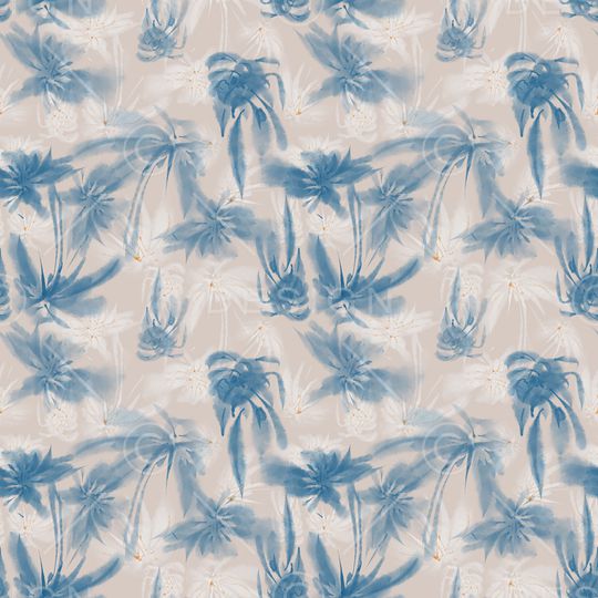 抽象花卉印花华亿平台图片