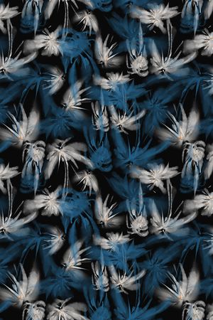 抽象花卉印花华亿平台图片