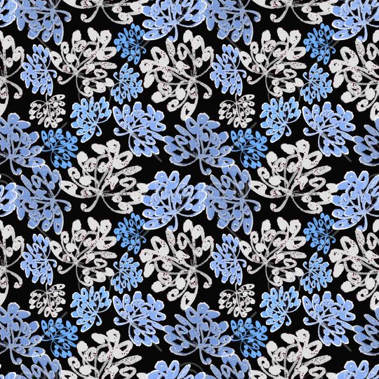 抽象花卉印花华亿平台图片