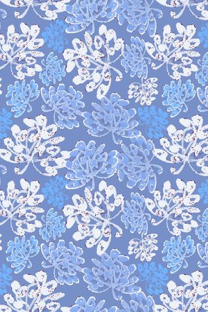 抽象花卉印花华亿平台图片