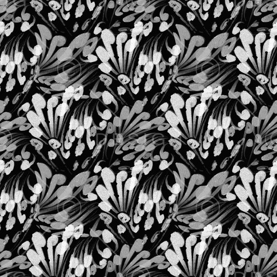 抽象花卉印花华亿平台图片