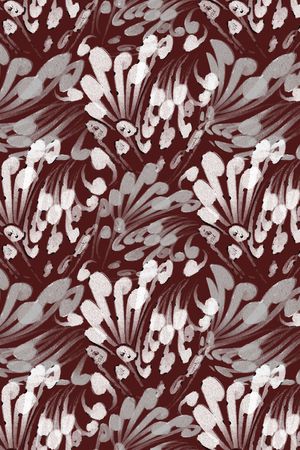 抽象花卉印花华亿平台图片