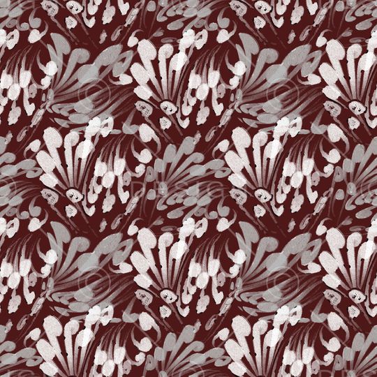 抽象花卉印花华亿平台图片