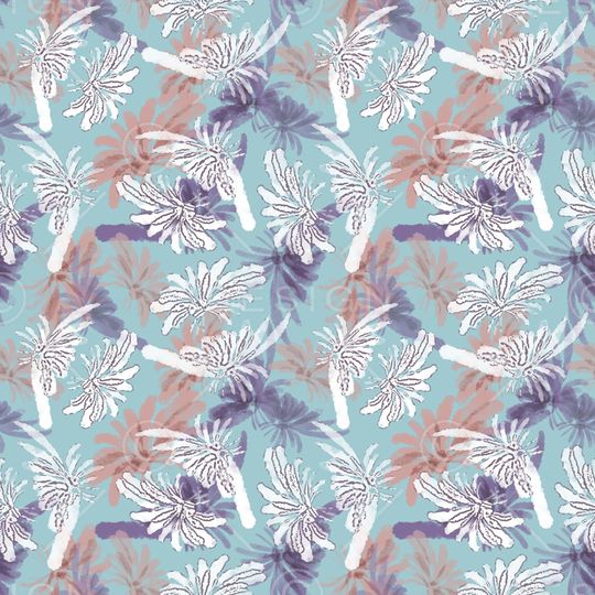 抽象花卉印花华亿平台图片