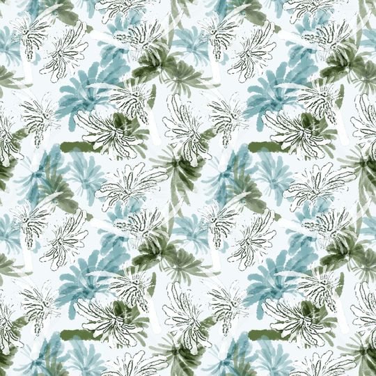 抽象花卉印花华亿平台图片