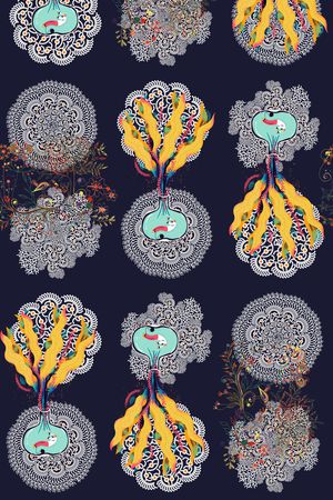 复古印花华亿平台图片