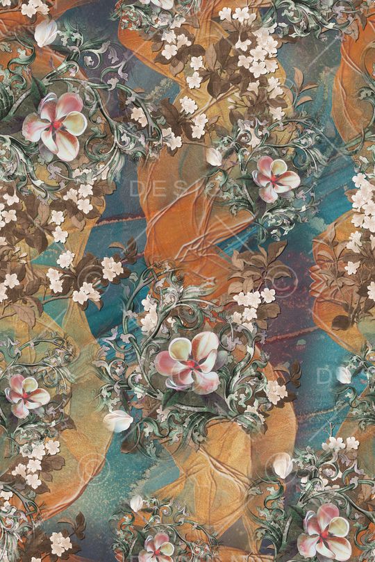 复古印花华亿平台图片