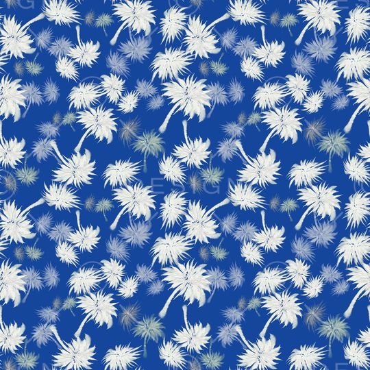 椰子树印花华亿平台图片